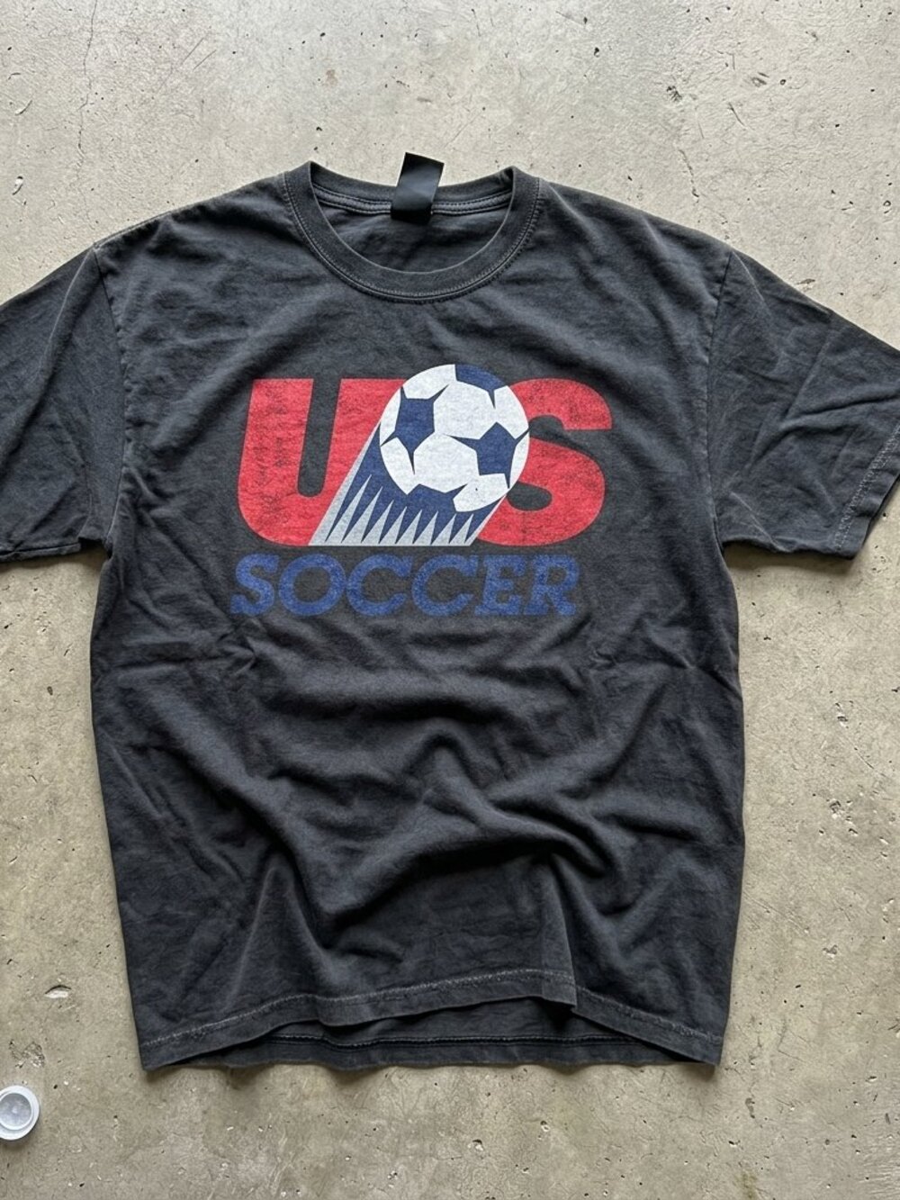 USA Soccer Retro Shirt, USA Soccer World Vintage t-shirt dark heather